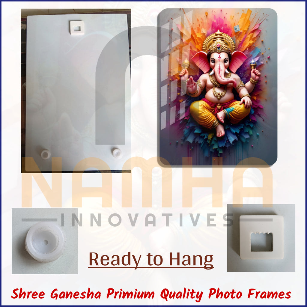 Ganesha_Ganpati_colorful_Acrylic_HD_Frame_hanging_provision