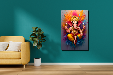 Ganesha_Ganpati_colorful_Acrylic_HD_Frame_wall