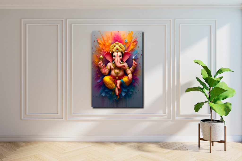 Ganesha_Ganpati_colorful_Acrylic_HD_Frame_wall_whitebg
