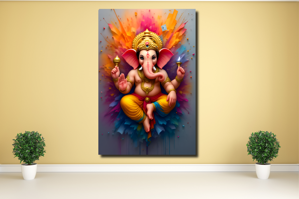 Ganesha_Ganpati_colorful_Acrylic_HD_Frame_wallbg