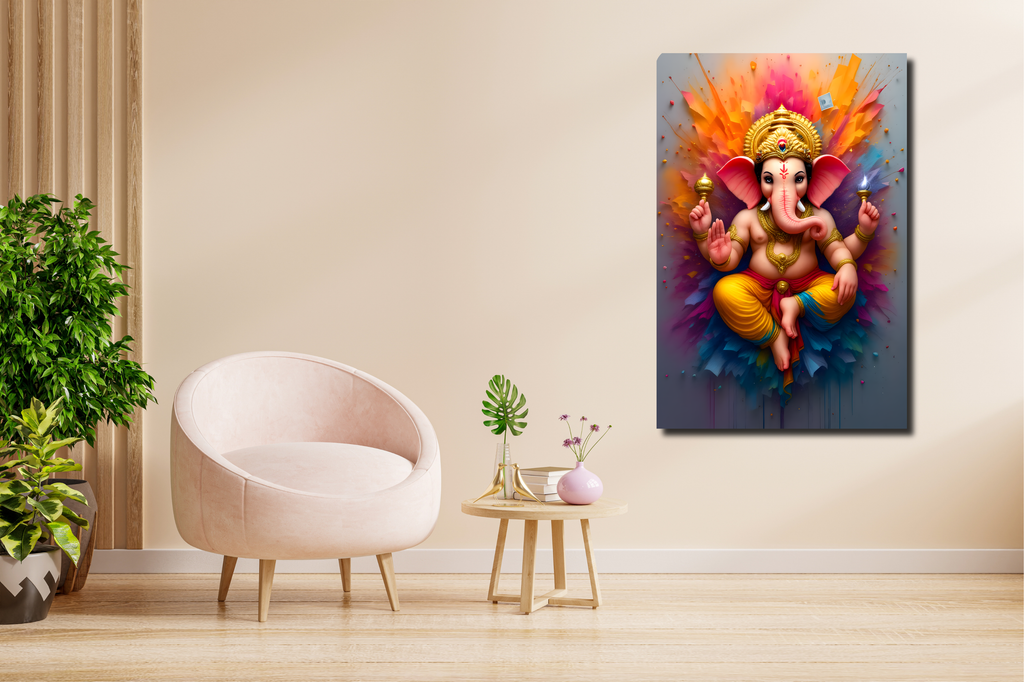 Ganesha_Ganpati_colorful_Acrylic_HD_Frame_wallsample