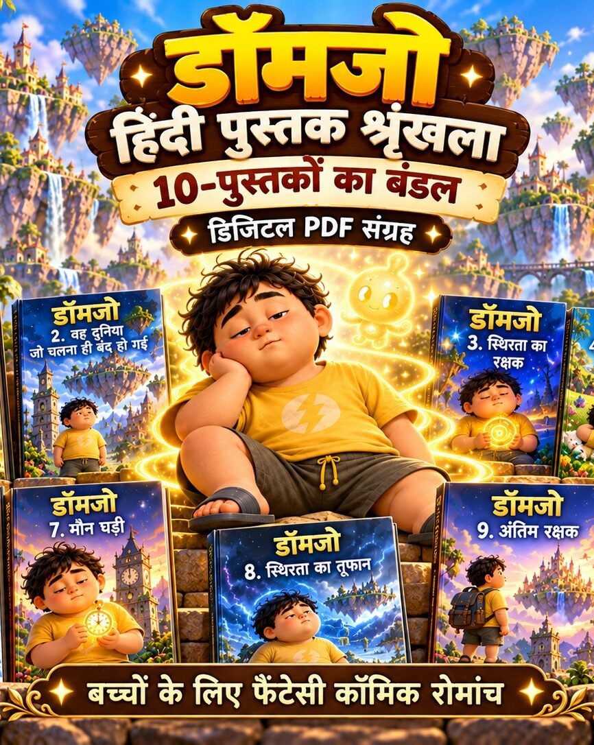 10 Hindi PDF books included in DOMJO fantasy comic bundle for kids